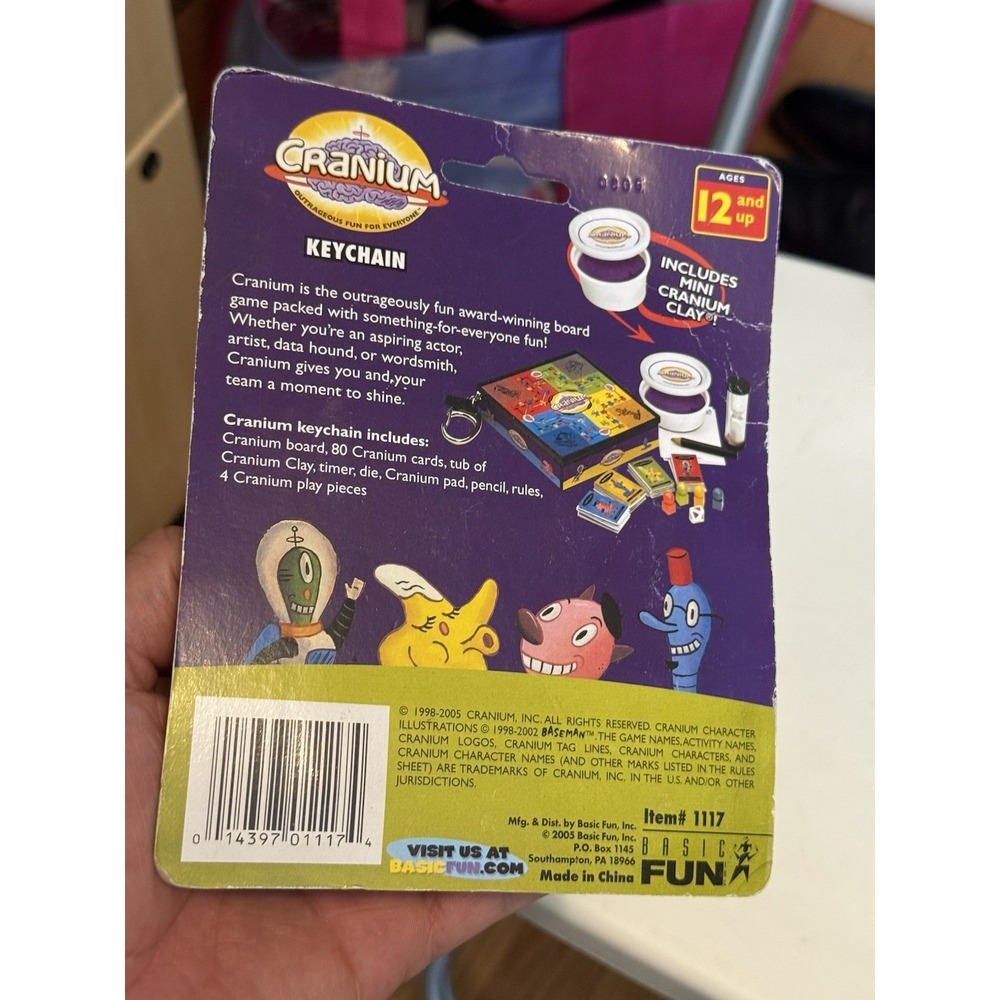 2005 Cranium Board Game Keychain New In Package - Basic Fun - Picture 3 of 3